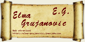 Elma Grujanović vizit kartica